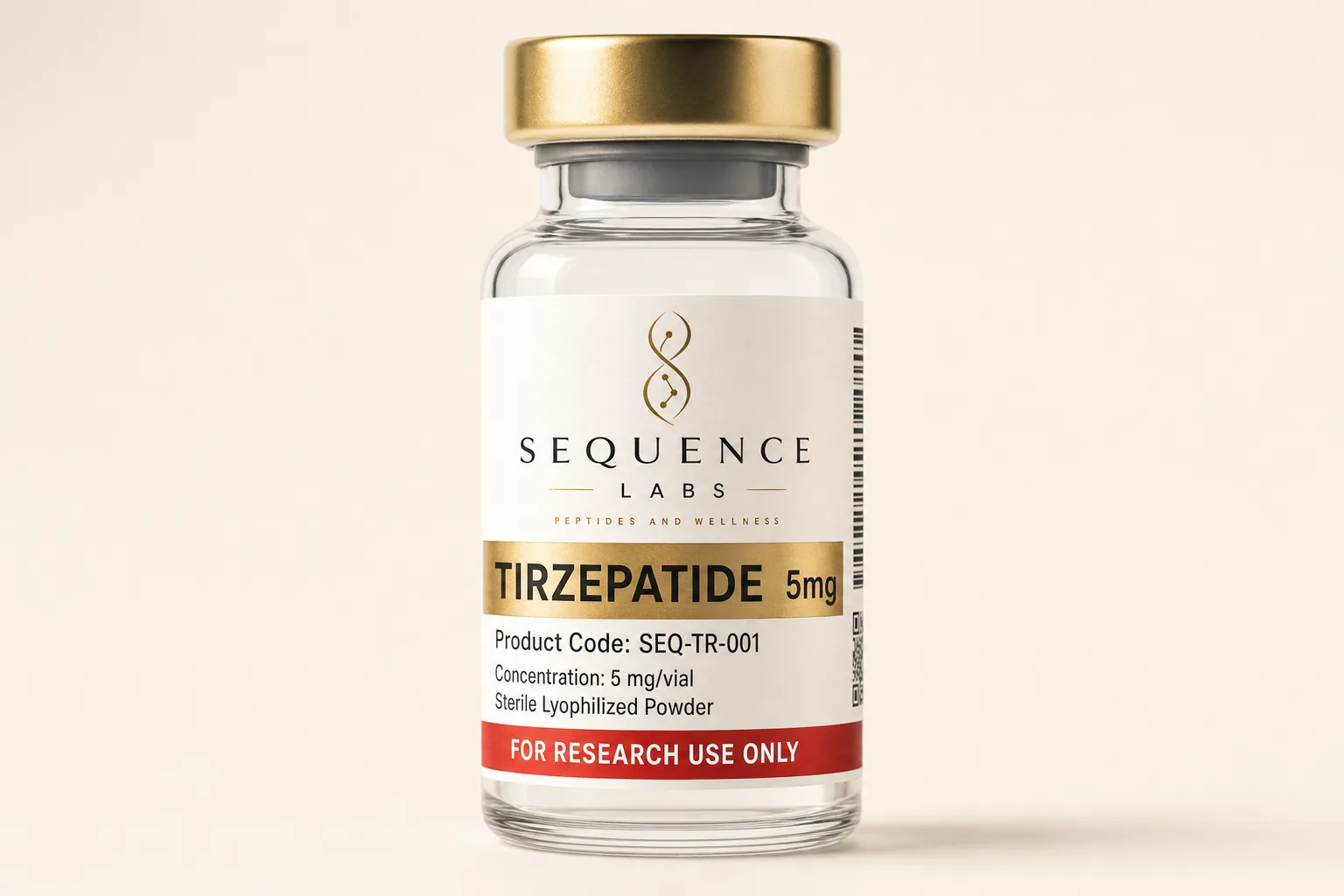 Tirzepatide vial — Sequence Labs