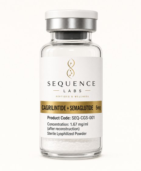 Cagrilintide 2.5mg + Semaglutide 2.5mg research vial
